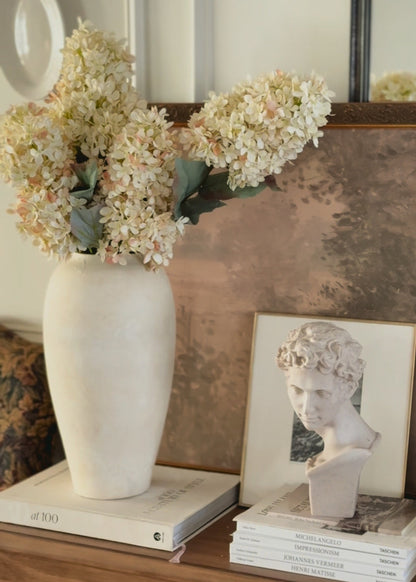 Large Faux Dried  Cone Hydrangea in Parchment