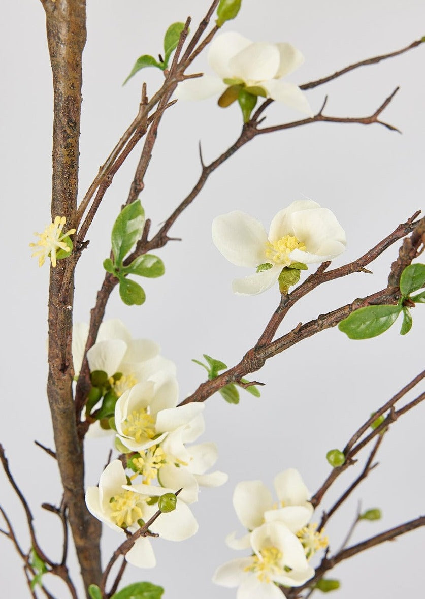 Artificial Flowers | Cream Artificial Blossom Branch - 57"