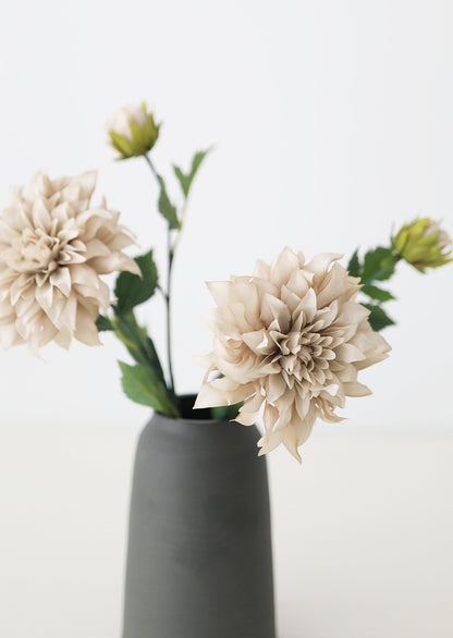 Taupe Artificial Dahlia Flower - 19.5"