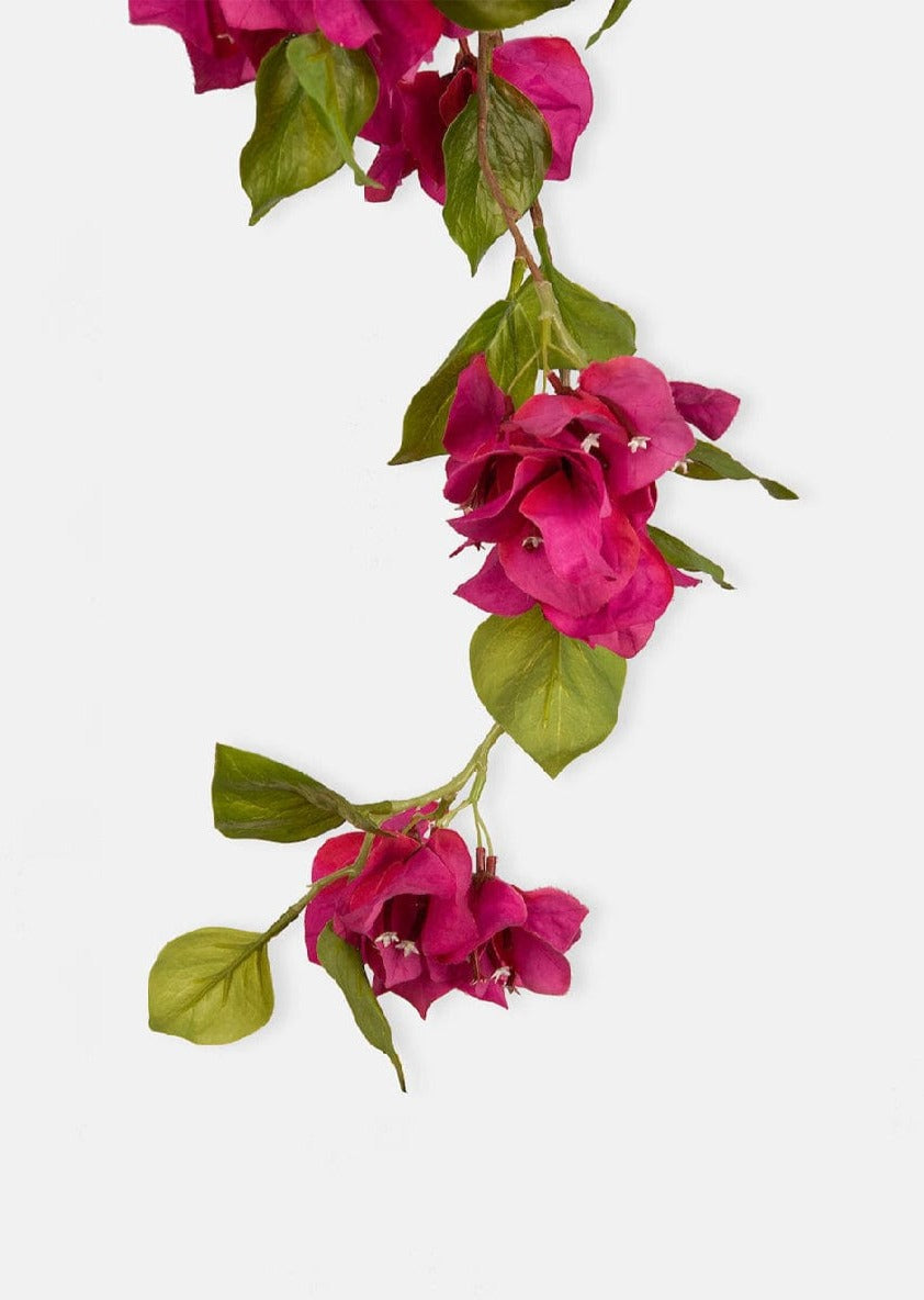 Fuchsia Faux Bougainvillea Hanging Bush - 43"