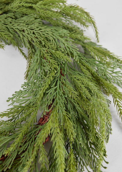 SALE - UV Treated Faux Indoor/Covered Outdoor Cedar Wreath - 24"