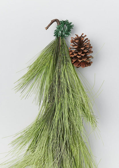 Deluxe Full Long Pine Needle and Pinecone Christmas Garland - 72"