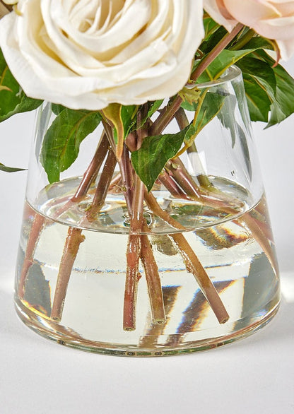 Natural Touch Rose Arrangement in Vase - 12"