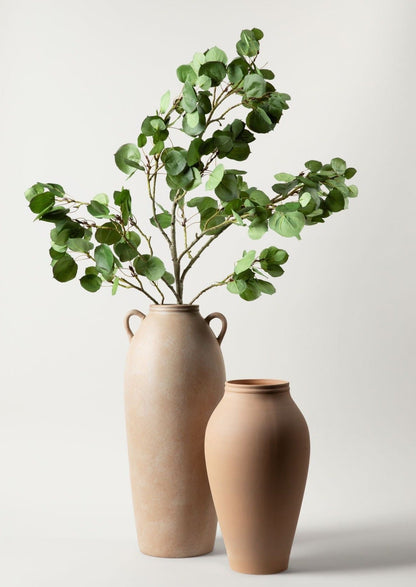 Tall Terra Cotta Vase with Handles - 20"