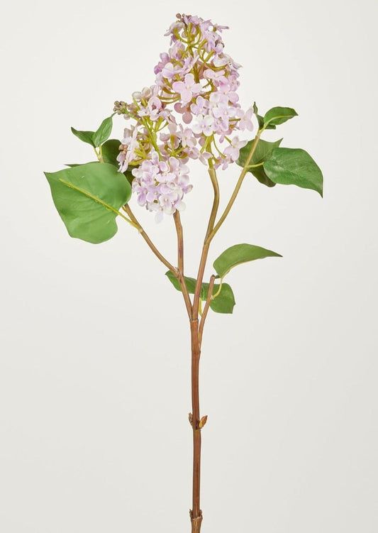 Artificial Flowers Pale Lavender Faux Lilac Branch - 30"