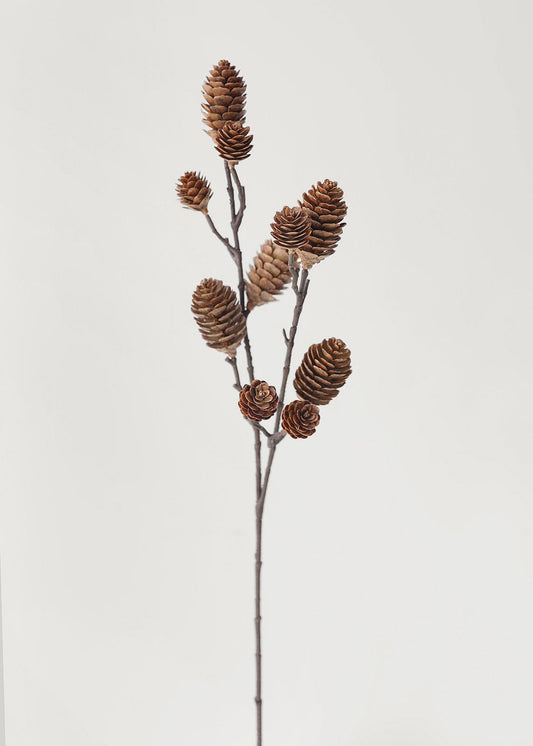 Artificial Pine Cone Branch Winter Decor - 28.5"