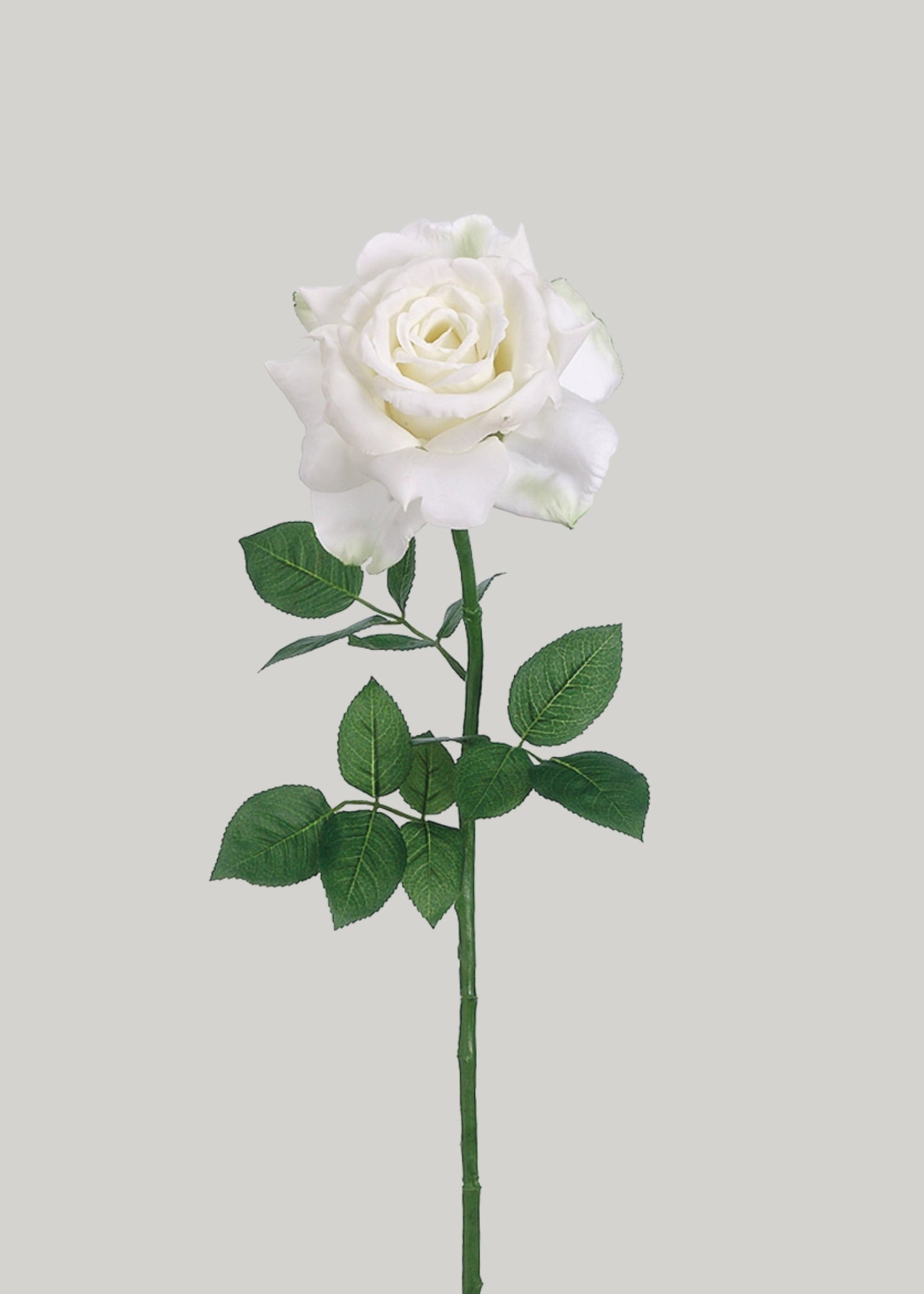 White Diana Rose Faux Flower - 26"