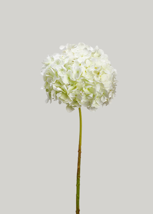 White Artificial Hydrangea Flower - 24"