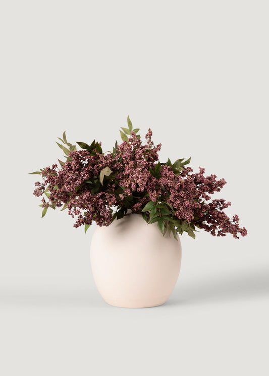 Afloral Large Vase in Matte Bailey Cream - 10.75"