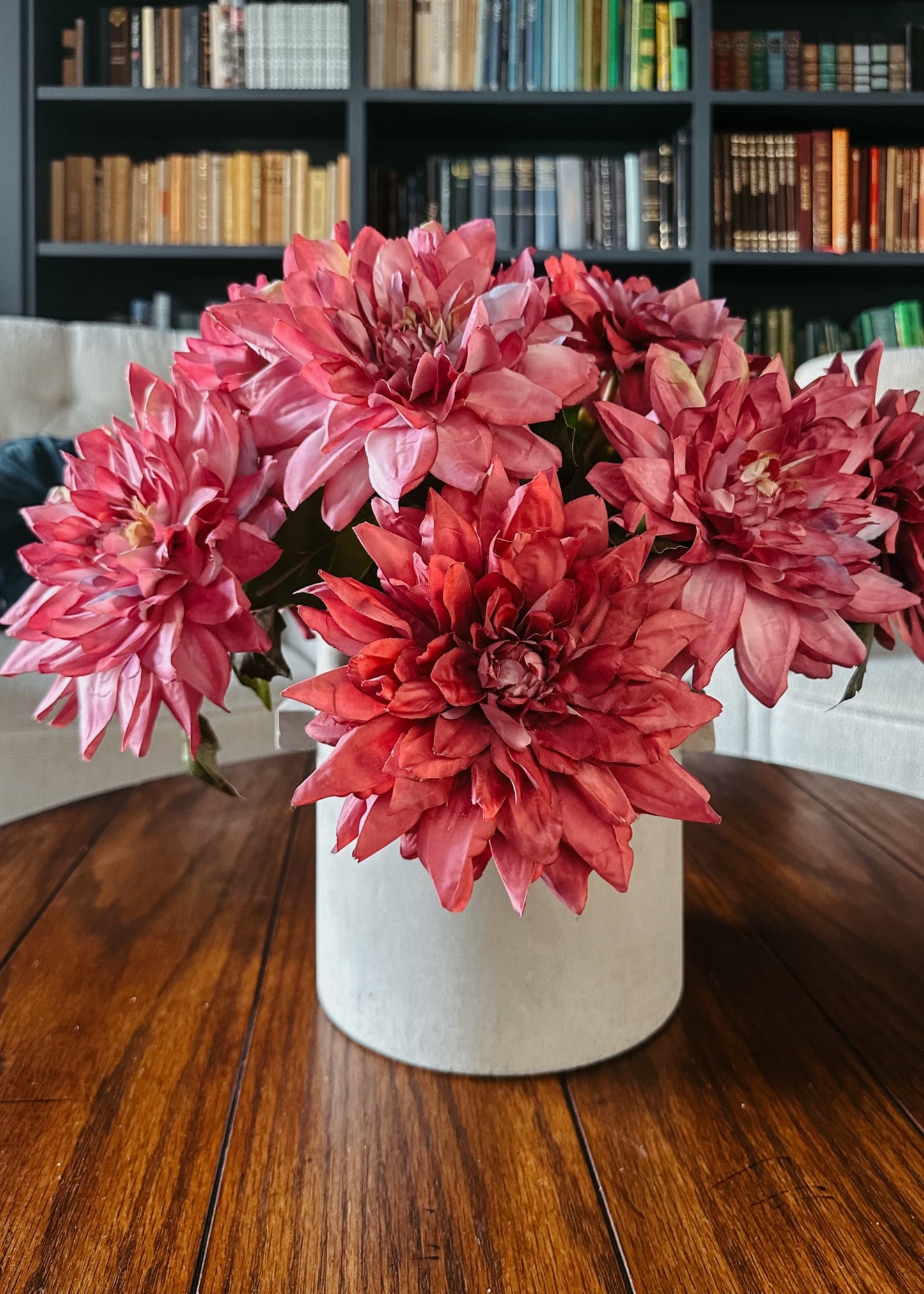 Faux Blooming Garden Dahlia Flower in Mauve - 19"