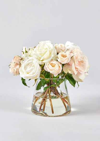 Natural Touch Rose Arrangement in Vase - 12"