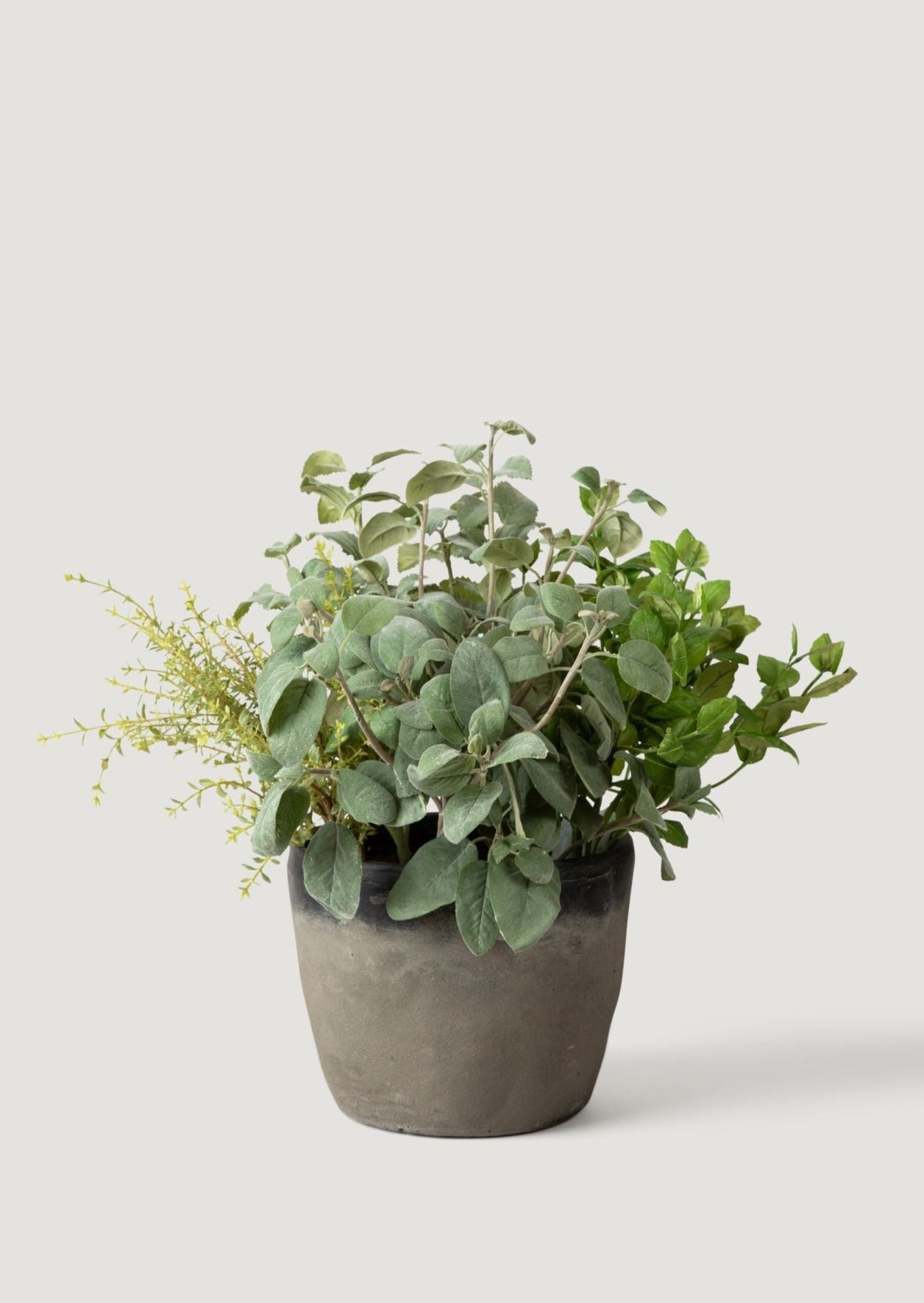 Artificial Mixed Herb Potted Plant - 21.5"